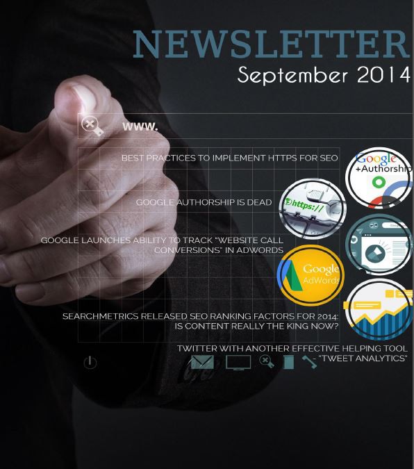 WebCrafters LLC SEO Newsletter September 2014