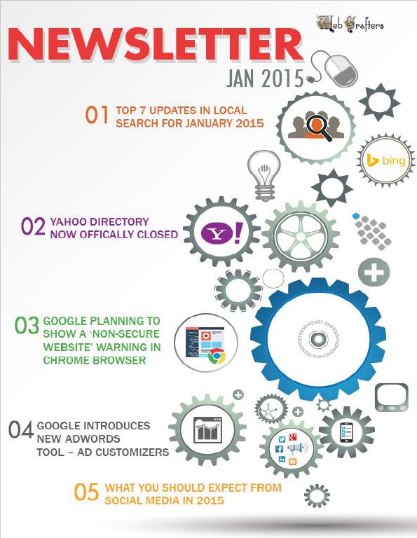 WebCrafters LLC SEO Newsletter January 2015